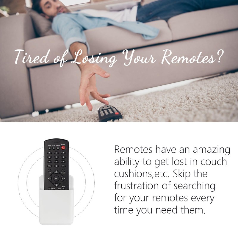 SIBRANT 2 Pcs Remote Control Holder Wall Mount, TV Controller