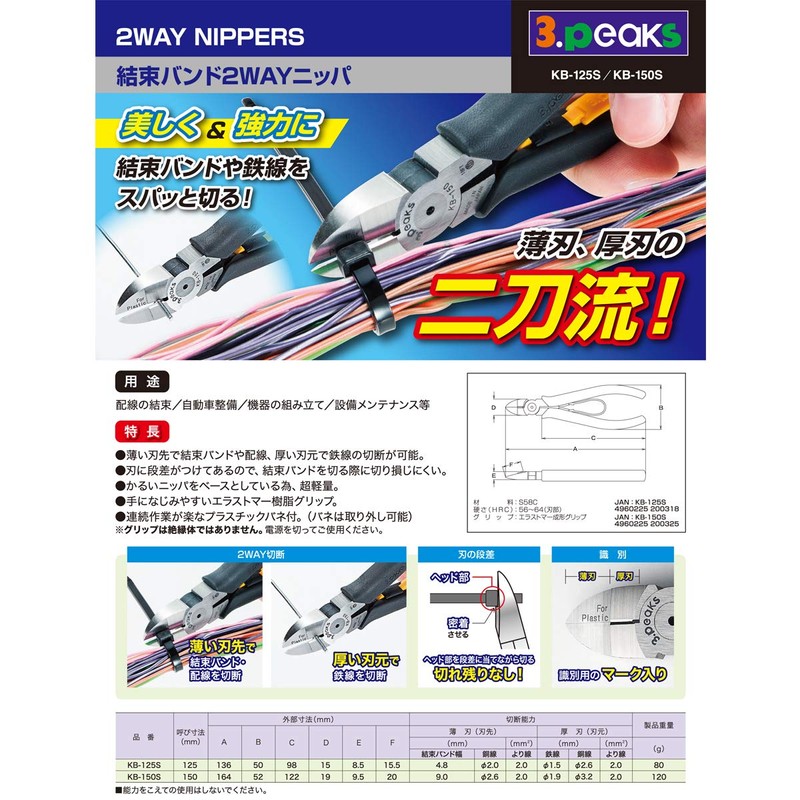 suri-pi-kusu 技研 Cable Ties Way nippa KB – 150S 150