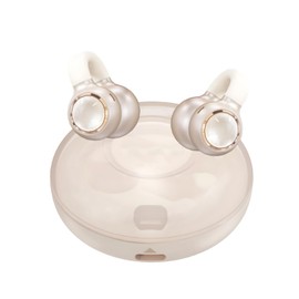 HDKKE Upgraded Open Ear Earbuds Clip-On Earbuds Comfortable fit & Crystal-Clear Sound, 80H Playtime Bluetooth 5.4 Wireless Headphones for Women Ideal for SmallEars,Sports,Workouts,（Champagne Gold）