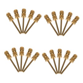 minkissy 20pcs Nail Sand Ring Bearing Nail Gel Manicure Pedicure Electric Nail File Nail Drill Head Nail Drill Bits Sanding Band Shaft Manicure Tools Metal Gold and Silver