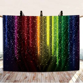 Neon Photo Backdrop Colorful Glitter Photography Background 7x5FT Music Dance Prom Adult Party Decoration Kids Birthday Supplies Photo Booth Props (84x60 inch)