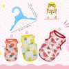 Andiker 3Pcs Cute Patterned Cat & Dog Clothes, Breathable &