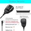 Walkie Talkie Speaker Mic, Handheld Shoulder Mic for FPCN10A/FPCN30A Two