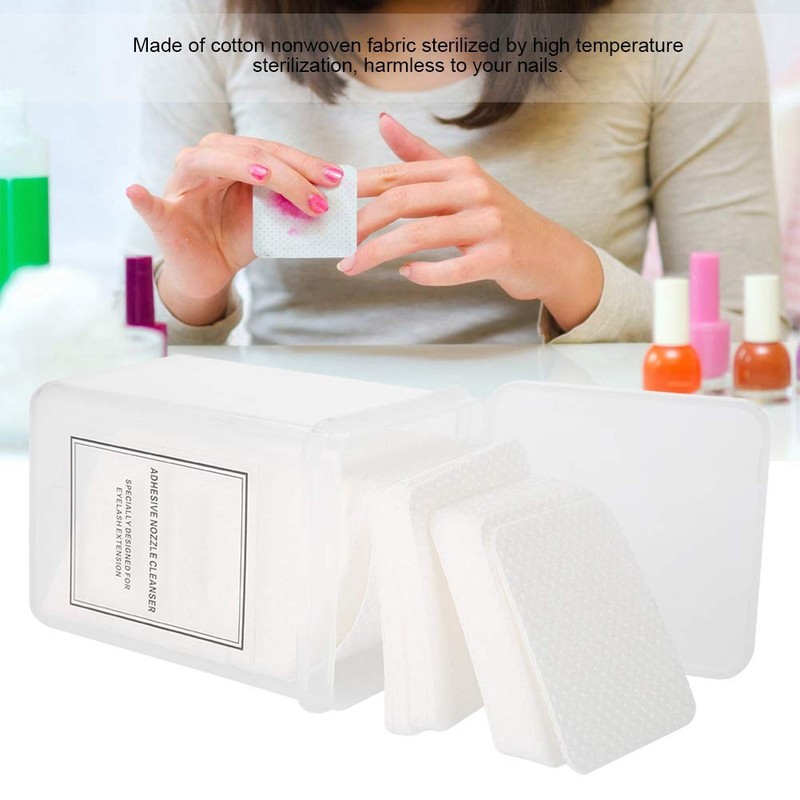 200pcs Nail Wipe Pads Nail Off Non-Woven Gel Nail Off