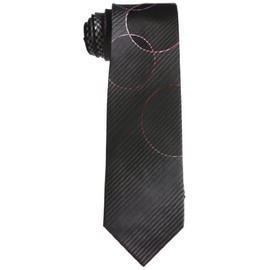 Hiroko Koshino Homme Necktie, grey base / pink dot