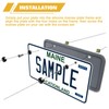 x xotic tech Silicone License Plate Frames, Front Back License