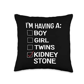 Sarcastic Kidney Stone Meme Joke Urologist Patient Throw Pillow