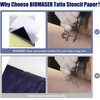 BIOMASER Tattoo Transfer Paper, 35 Sheets Tattoo Stencil Paper for