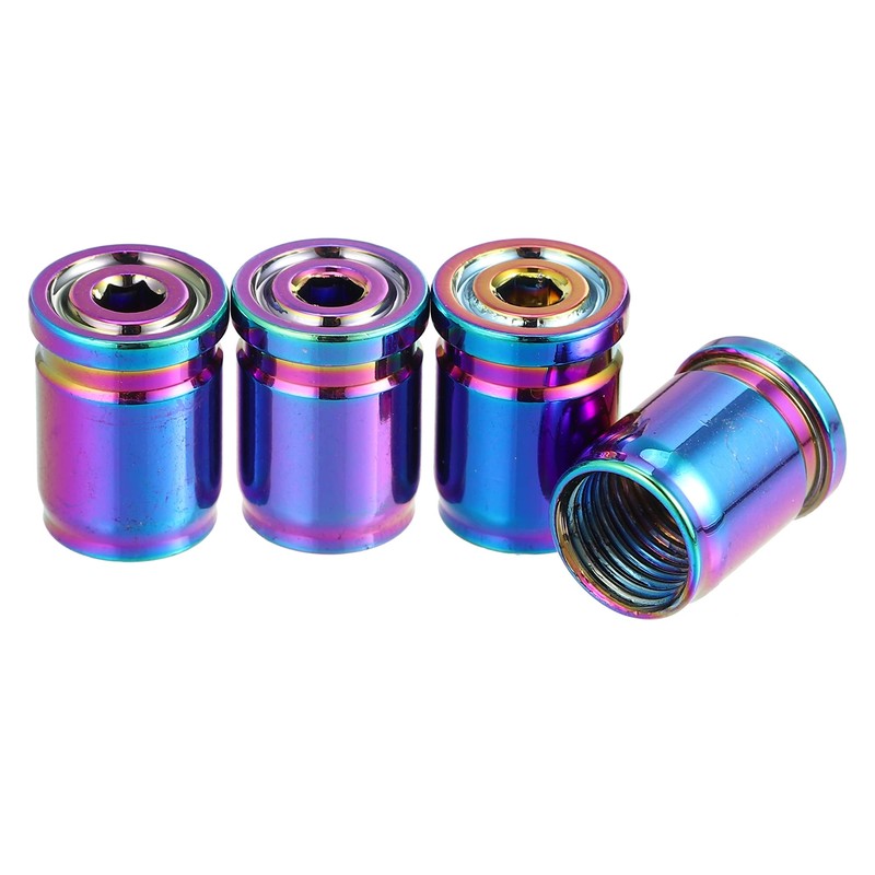 X AUTOHAUX 4pcs Wheel Tire Valve Stem Caps Universal with