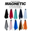 MAGOLFIN 2-Pack Magnetic Golf Towel with Clip, Microfiber Waffle Design