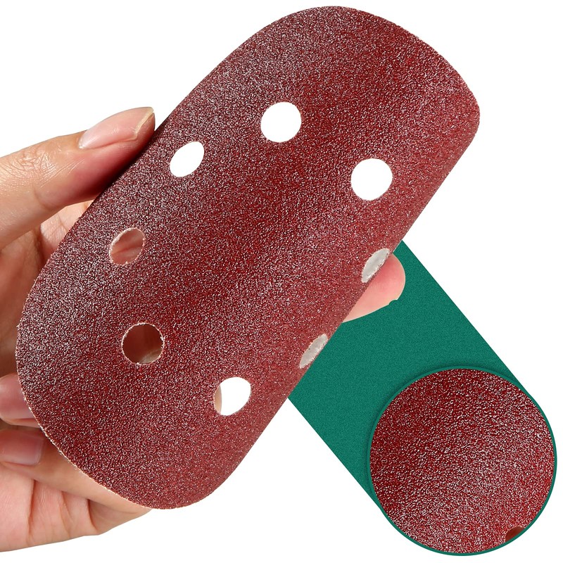 100PCS Sanding Discs, 125mm Orbital Sander Discs, 8 Holes 5