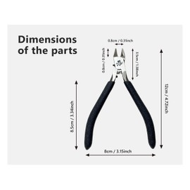 SPARKSTOY Featuring Protective Cover Single Blade Nipper, Leaves no White Marks 3D Printer Snips, Non-Corrosive 65CRM Steel Snip for Action Figure, Frosted Textured Non-Slip Ergonomic Handle Cutter