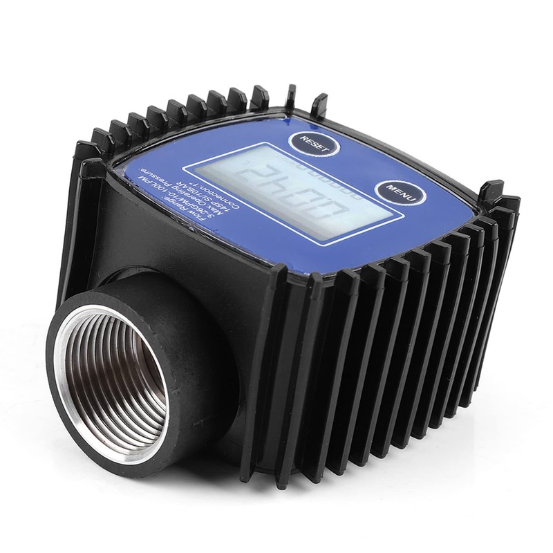 Water Flow Meter, Digital Display Fuel Transfer Flowmeter, Easy Installation