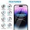 4PACK TEMPERED GLASS SCREEN PROTECTORS FOR IPHONE16 PRO MAX -