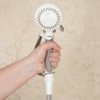 North Coast Medical Hand-Held Shower Head With Pause Control, White