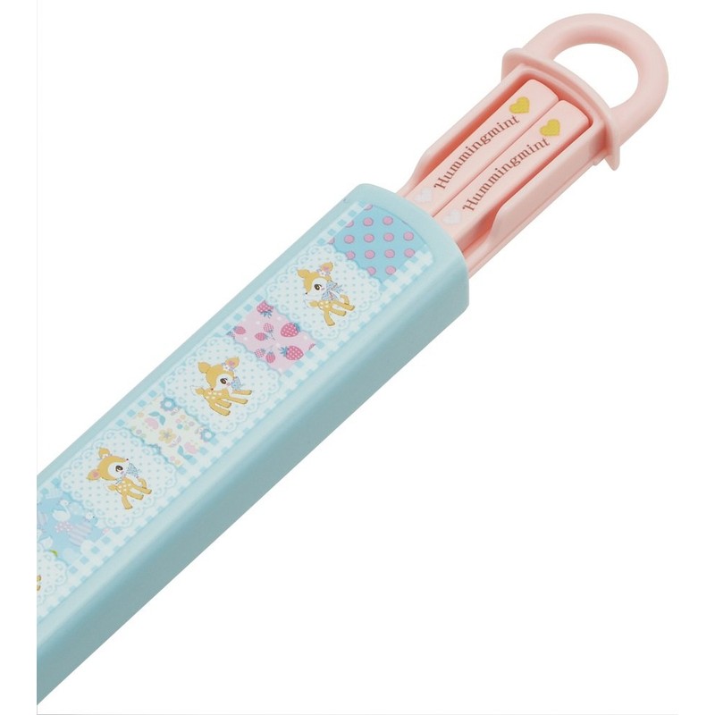 スケーター (skater) 箸 箸箱 セット スライド式 16.5cm ハミングミント パッチワーク サンリオ