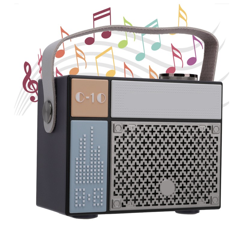 Bluetooth Speaker 5W Stereo Sound Modern Cute Pixels Style Portable