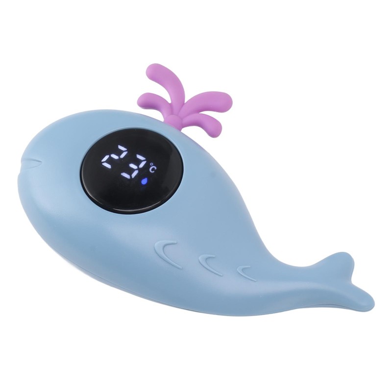 Baby Bath Thermometer Digital Cartoon Cute Whale Thermometer Multi Functional