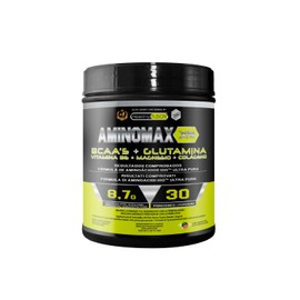 Healthy Fusion Aminomax | Amminoacidi essenziali | 8,7g/dose di BCAA, Glutamina, Collagene, Magnesio e Vitamina B6 | Recupero muscolare, attiva il metabolismo e rafforza il sistema immunitario | 300g