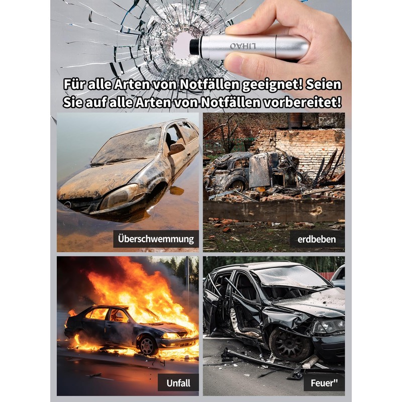 LIHAO Seat Belt Cutter Emergency Hammer for Car Emergency Hammer