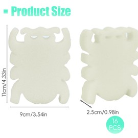 CUVZORA ARTGUTS 16 Pieces Spider Shape Oil Absorbing Sponge, Efficient Oil Absorption, Unique Shape Reusable for Spa and Piscine, Kitchen and Car Hard to Reach Areas