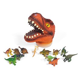 H GROSSMAN HGL - SV20963 - T-Rex Head - M - Filled with 12 Dinosaurs