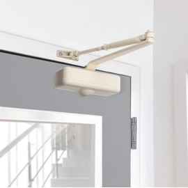 Tell DC100081 Door Closer fits doors up to 30" wide, weighing up to 65 Lbs