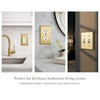 Rio Salto MIDSIZE BRASS Light Switch Plate Outlet Cover Wall