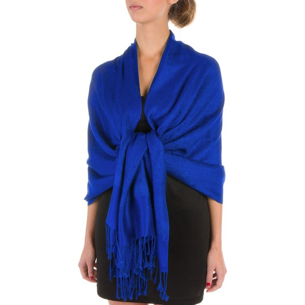 Sakkas 70" x 28" Paisley Self-Design Shawl / Wrap /
