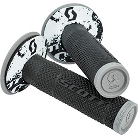 SCOTT 219624-1001 SX II + Donut Motocross Grips, Black/Grey