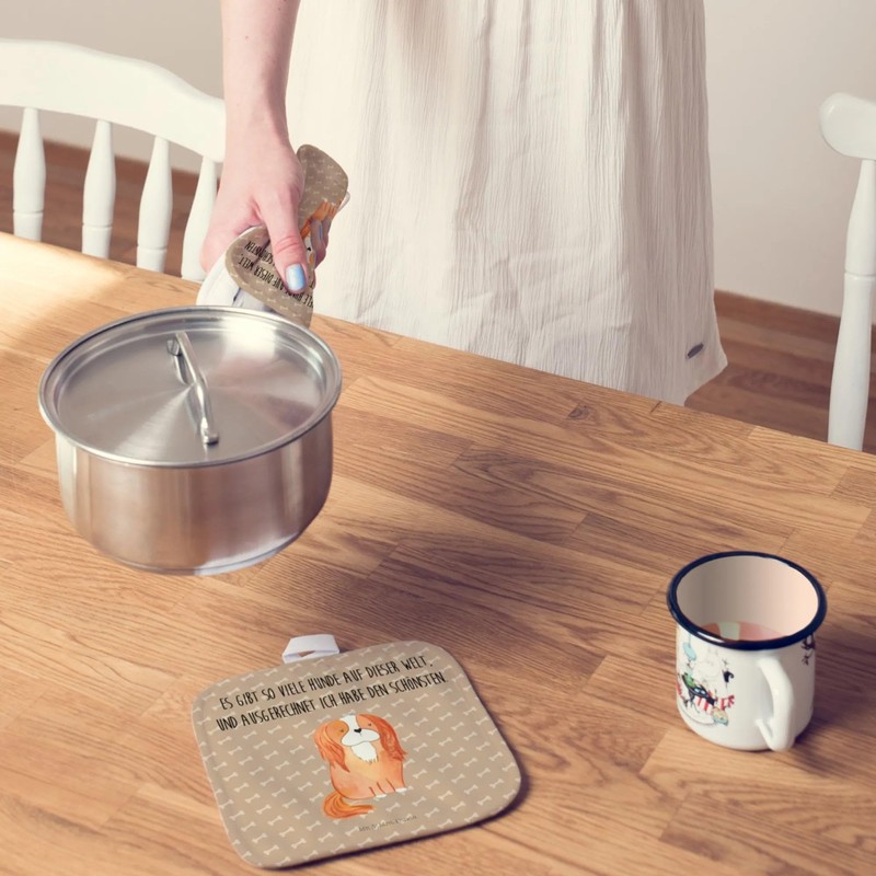 Mr. & Mrs. Panda Set of 2 Pot Holders Dog