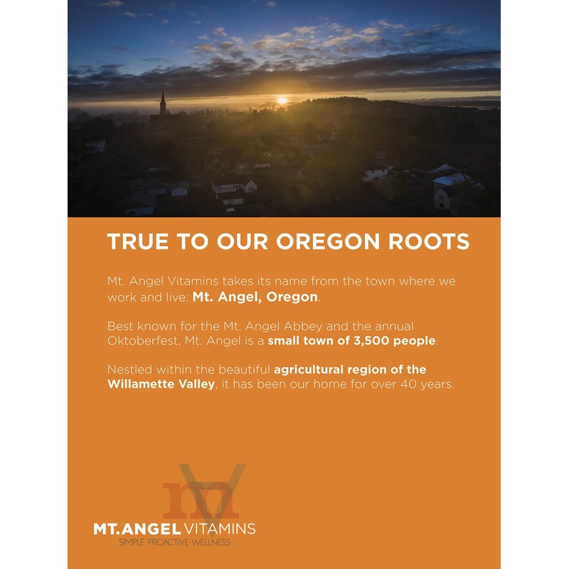 Mt. Angel Vitamins - 5-HTP, Serotonin Support (60 Vegetarian Capsules)