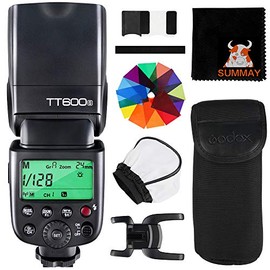 GODOX TT600S Master Slave Flash Speedlite MI Hotshoe Interface for Sony Camera, GN60, 5600k±200k, Godox X System, 0.1-2.6s Recycle Time