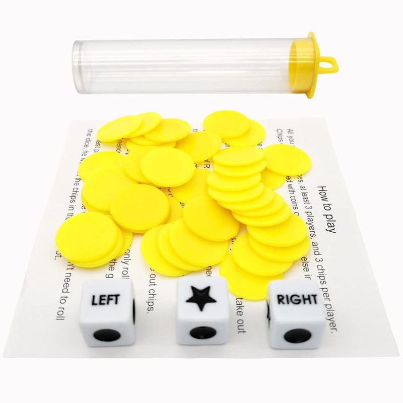 Left Right Center Dice Game Prime Set Bundle with 3