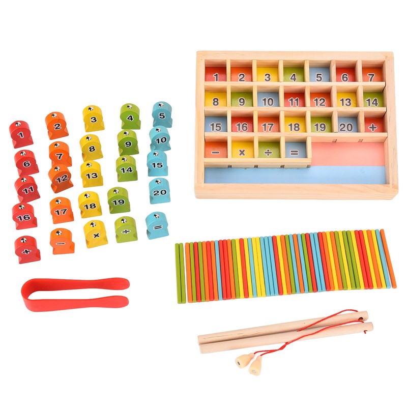 Wooden Magnetic Fishing Game Safe Letters Cognition Preschool Gift for