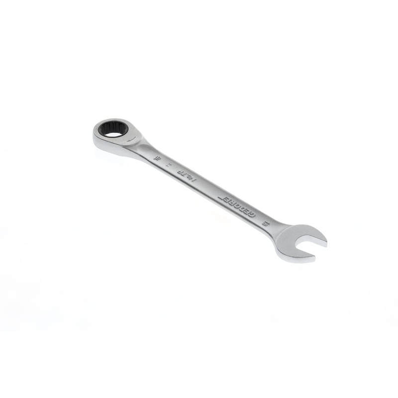 GEDORE Combination Spanner with Ring Ratchet, SW 18 mm, Flat,