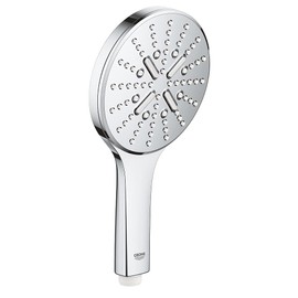 Grohe 26544000 Rainshower Smartactive 130 Hand Shower (3 Jet Types, Universal Attachment, Anti-Limescale System, Durable), Chrome