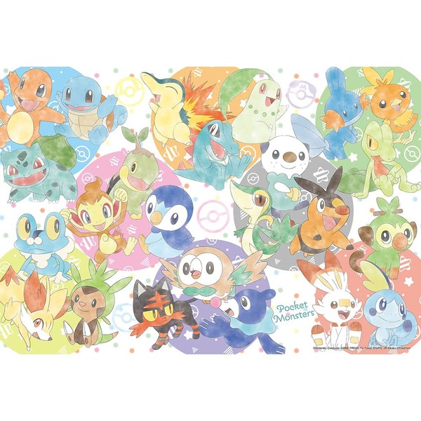 Beverly 100-037 100-Piece Jigsaw Puzzle, Pokemon, Nakayoshi Pastel 10.2 x 15.0 inches (26 x 38 cm), Made in Japan