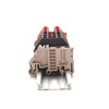 Dinkle Assembly DK4N Red/Black 10 Gang DIN Rail Terminal Blocks,