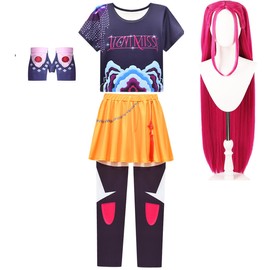 Kids Girls Pop Singer Outfits Party Performance Clothes Skirts Sets