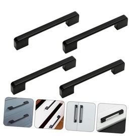 COHEALI 4Pcs Matte Cabinet Handles Durable Pulls with Screws for Kitchen Cupboards Bathroom Dressers Antique Doors and Gates