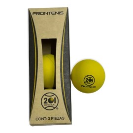 Pelota Frontenis Amarilla 201 – Bote con 3 piezas