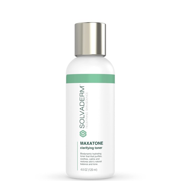 Solvaderm Maxatone Skin Clarifying Toner Balances The Skin, Reduces The Risk of Breakouts, and Calms Irritation with Natural Botanicals
