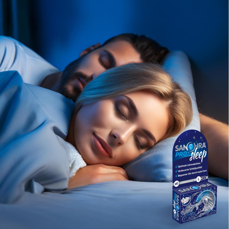 SANOHRA Pro Sleep Earplugs - Restful Sleep with 24 dB