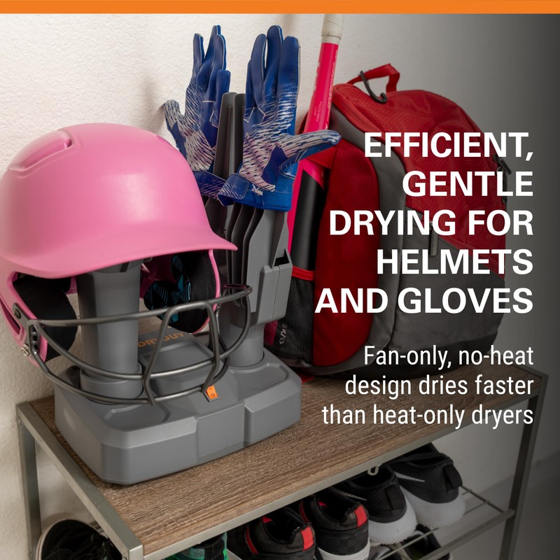 Helmet & Glove Dryer, No-Heat Fan-Driven for Quick Drying of