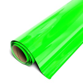 Siser EasyWeed Heat Transfer Vinyl 15" x 10ft Roll (Fluorescent Green) Compatible with Siser Romeo/Juliet & Other Professional or Craft Cutters - Layerable - CPSIA Certified