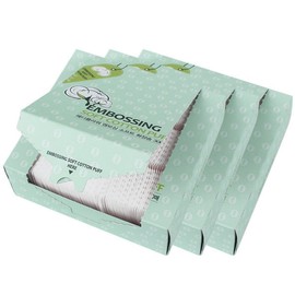 Embossed Soft Cotton Pads, 300 sheets x 3 boxes, Total 900 sheets, 100% Pure Cotton / 엠보싱 소프트 화장솜 300매x3박스 총900매 순면100%