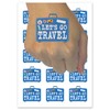 Let's Go Travel Suitcase Temporary Tattoo Water Resistant Fake Body