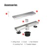 SaniteModar Linear Shower Drain 12 inch with Removable Square Hole