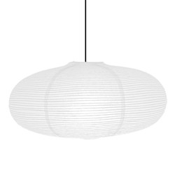 JjTavwi (19.69'') Paper Lantern Shades, Pendant Oblate Paper Lampshade, White Big Chinese Lantern, Hanging Lighting Shade, Decor for wedding